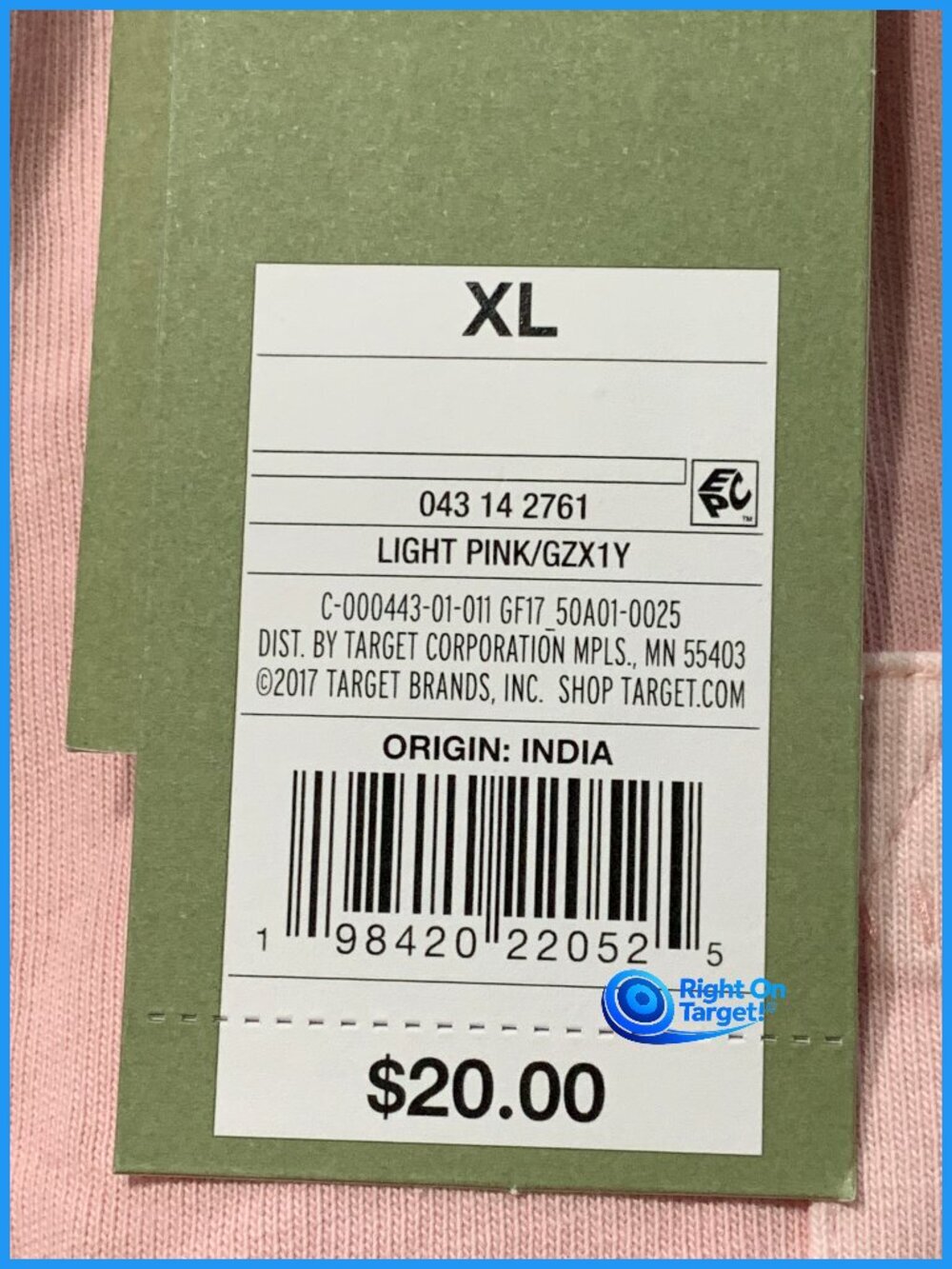 XL - Mens Long Sleeve Pocket T-Shirt - Goodfellow Co - Light Pink - Picture 4 of 7